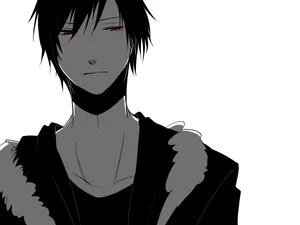 Izaya Orihara Smirking Confidently In His Trademark Outfit Wallpaper