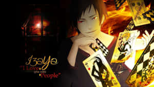 Izaya Orihara Smirking In The City Wallpaper
