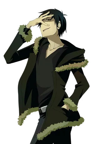 Izaya Orihara Smirking In The Streets Of Ikebukuro Wallpaper