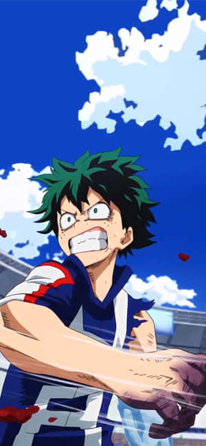 Izuku Beaten Purple Hands Deku Aesthetic Wallpaper