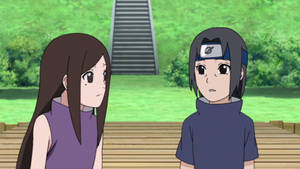 Izumi Uchiha And Itachi As Children Wallpaper