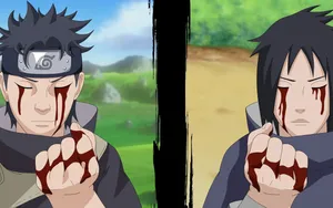 Izuna Uchiha In Action Wallpaper