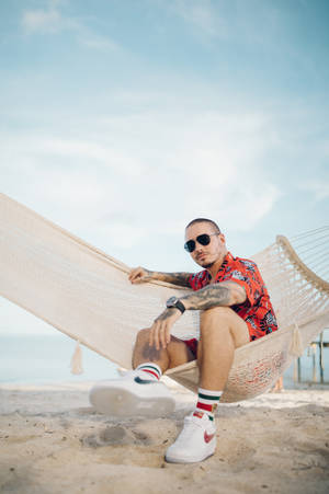 J Balvin At The Beach Wallpaper