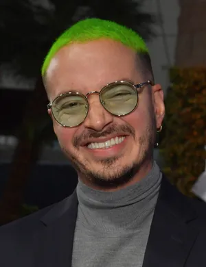 J Balvin Green Hair Wallpaper