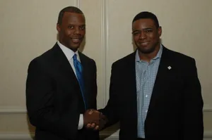 J.c. Watts Doing Handshake Wallpaper