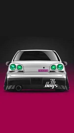 J D M Car Rear View P F P Wallpaper