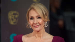 J.k. Rowling At A Literary Event Wallpaper