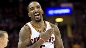 J. R. Smith Celebratingon Court Wallpaper