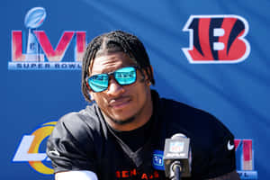 Ja Marr Chase Super Bowl L V I Press Conference Wallpaper