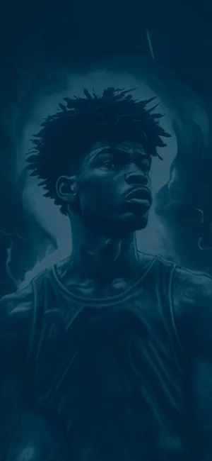 Ja Morant Artistic Portraiti Phone Wallpaper Wallpaper