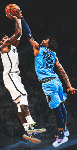 Ja_ Morant_ Basketball_ Block_ Attempt Wallpaper