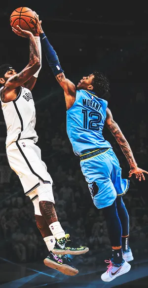 Ja_ Morant_ Basketball_ Block_ Attempt Wallpaper
