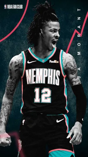 Ja Morant Memphis Grizzlies Celebration Wallpaper