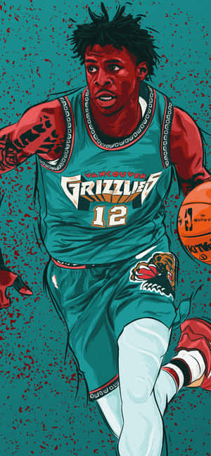 Ja Morant Vancouver Grizzlies Illustration Wallpaper