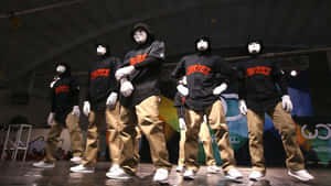 Jabbawockeez Black Shirt Brown Pants Stage Wallpaper