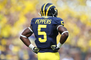 Jabrill Peppers Michigan Football Uniform Wallpaper