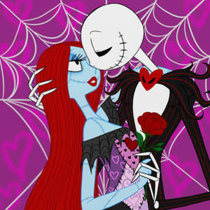 Jack And Sally Romance Wallpaper