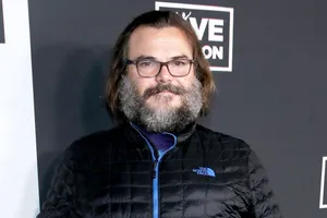 Jack Black Exhibiting Joy During A Red Carpet Event Wallpaper