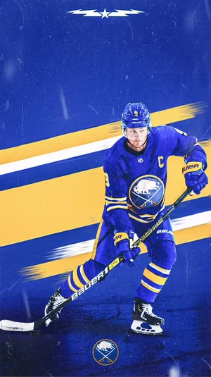 Jack Eichel Buffalo Sabres Stripes Wallpaper