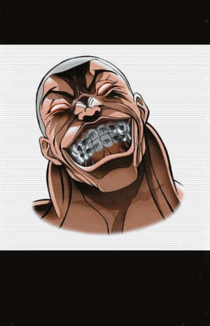 Jack Hanma Grinningwith Braces Wallpaper