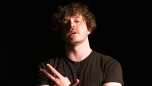 Jack Harlow In Black Scrim Wallpaper