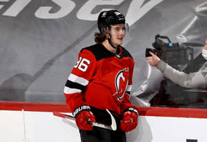 Jack Hughes - Smiling At The Camera Wallpaper