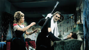 Jack Palance Fiona Lewis Nigel Davenport Dracula Wallpaper