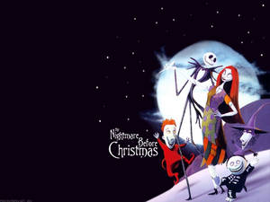 Jack Skellington Brings Halloween To Christmas In Tim Burton's The Nightmare Before Christmas Wallpaper