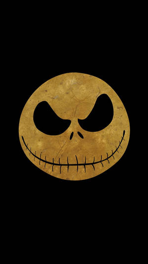 Jack Skellington Gold Aesthetic Wallpaper