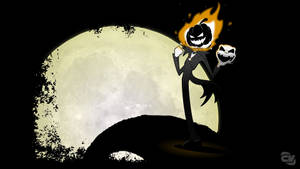 Jack Skellington On Fire Wallpaper