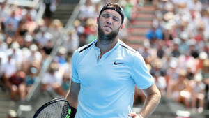 Jack Sock In White Tennis Shirt Wallpaper