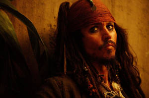 Jack Sparrow Quirky Look Wallpaper