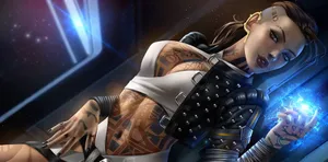 Jack - The Powerful Biotic In Mass Effect Wallpaper
