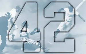 Jackie Robinson Number 42 Art Wallpaper