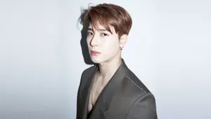 Jackson Wang Gray Suit Wallpaper