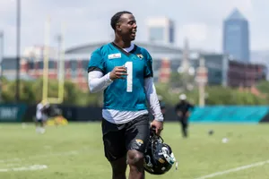 Jacksonville Jaguars Travis Etienne Focus Shot Wallpaper