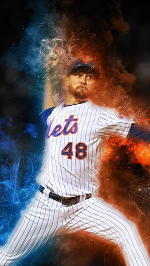 Jacob Degrom Blazing While Throwing Wallpaper