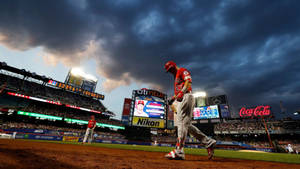 Jacob Degrom Walking On Field Wallpaper