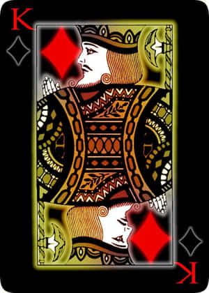Jaded Color King Card Wallpaper