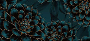 Jaded Lotus Flowers Wallpaper