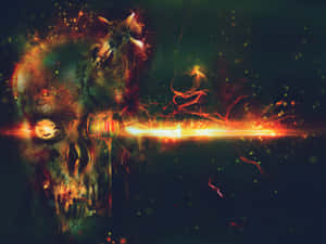 Jaded Skull Background Wallpaper