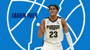 Jaden Ivey Purdue Basketball Action Wallpaper