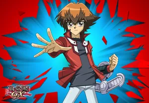 Jaden Yuki, A Skilled Duelist From Yu-gi-oh! Gx Series Wallpaper