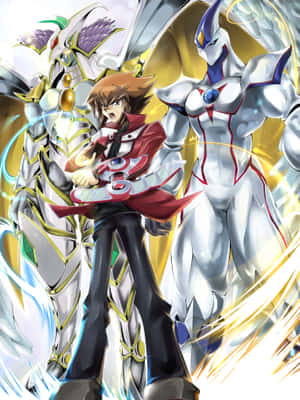 Jaden Yuki Ready For An Epic Duel Wallpaper