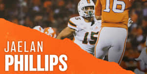 Jaelan Phillips Football Action Wallpaper