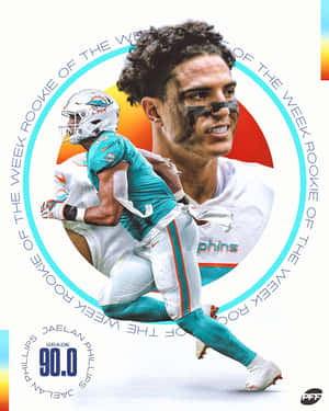 Jaelan Phillips Rookieofthe Week P F F Graphic Wallpaper