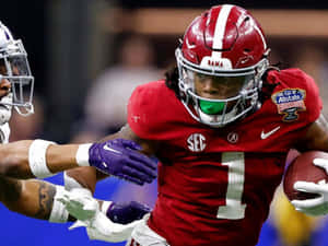 Jahmyr Gibbs Alabama Football Action Wallpaper