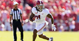 Jahmyr Gibbs Alabama Football Action Wallpaper
