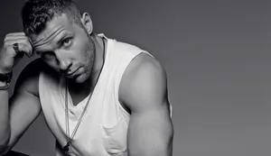 Jai Courtney Blackand White Portrait Wallpaper
