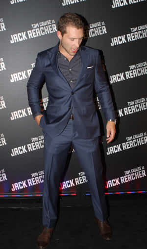 Jai Courtneyat Jack Reacher Premiere Wallpaper